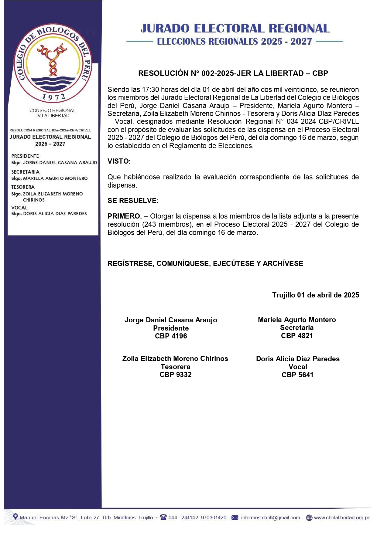 RESOLUCIÓN JER